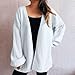 Women's Open Front Cardigan Long Sleeve Casual Loose Fit Comfy Sweater Fall Fashion Soft Flowy Solid Color Outfit S-L
