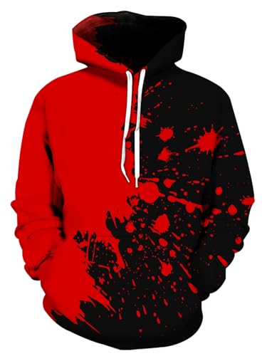 wangstar Graphic Hoodies for Men Sweatshirts Gifts Xmas Rapper Cool Things Novelty Stuff Black Red Pullover Hoodie Adult