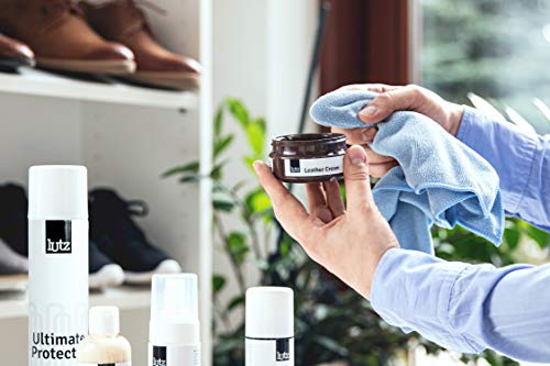 Lutz Ledercreme | Regenerierende Ledercreme | Erweckt Lederschuhe, Taschen, Jacken und Mehr zu Neuem Leben | Ledercreme in Vielen Farben 100 ml (3.38 FL. Oz.) | (118 - Schwarz - Black)