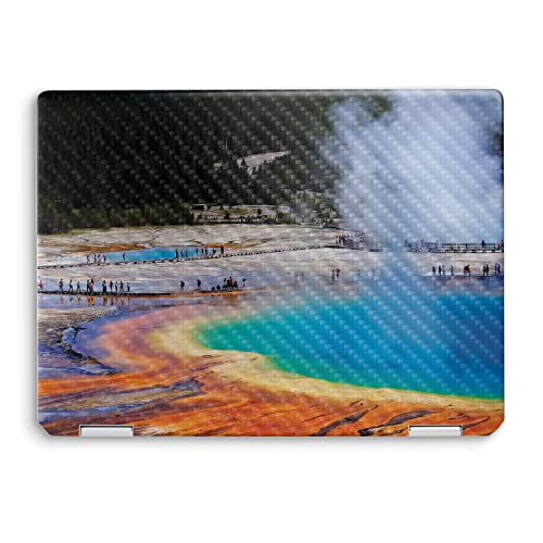 Image of MightySkins Carbon Fiber Skin Compatible with HP Spectre x360 14 inch (2022) Full Wrap Kit - Prismatic Spring | Protective, Durable Textured Carbon Fiber Finish | Easy to Apply | Made in The USA