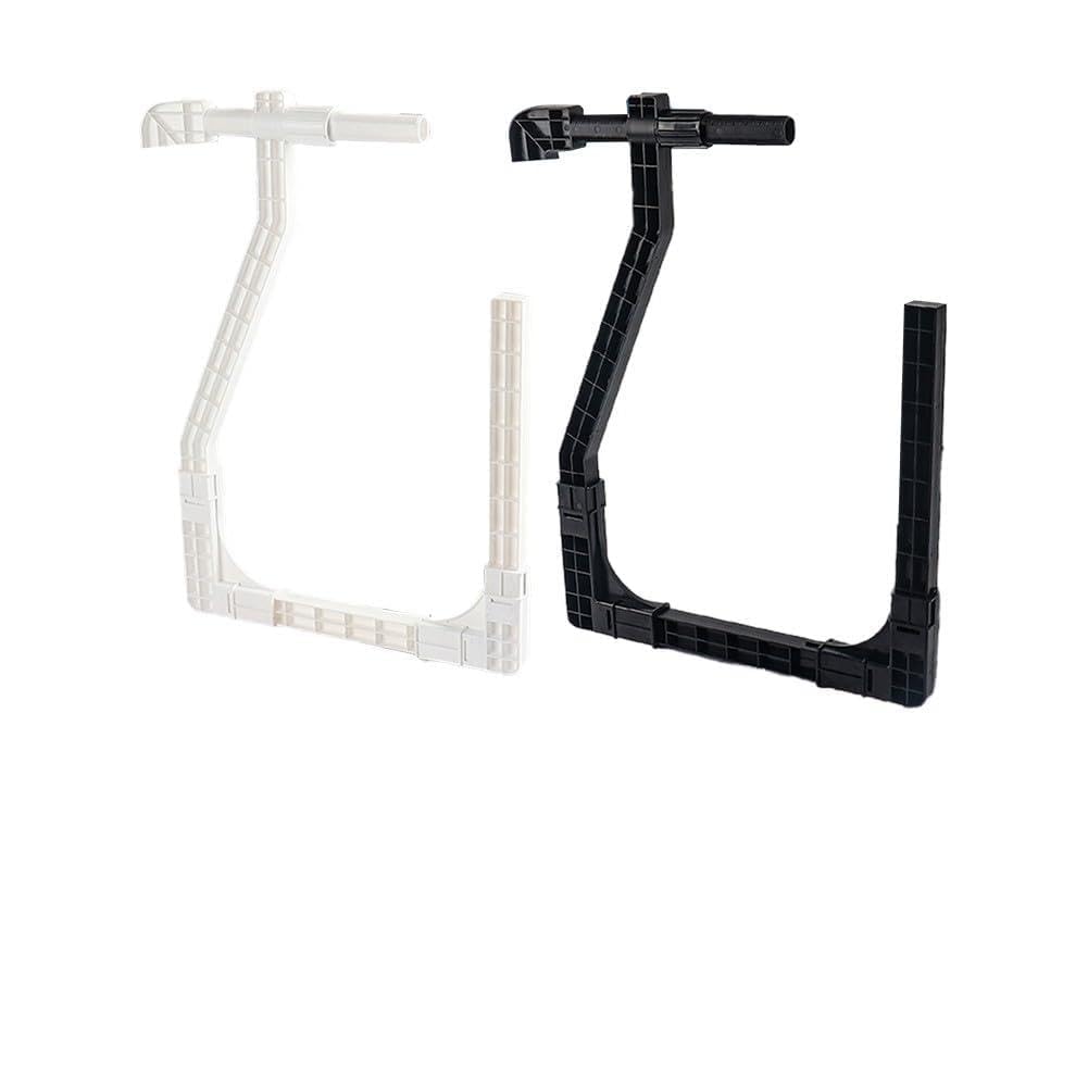 Paquete de 4 ganchos para cubierta solar para piscina sobre el suelo, clips ajustables de 0.4 a 5.5 pulgadas con carga de 10 kg, color blanco