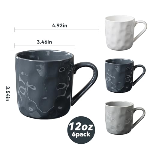 Set de 6 mugs de porcelana 12oz multicolor miniatura 2