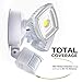 Home Zone Security Motion Sensor Light - Outdoor Weatherproof Ultra Bright 5000K LED Flood Lights (1 Set), White