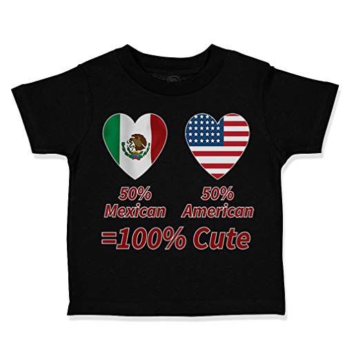 Toddler T-Shirt Pride 50% Mexican 50% American = 100% Cute Awesome Pride Clothes