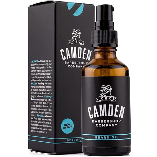 Bartöl/Beard Oil von Camden Barbershop Company ● ORIGINAL ● rein natürliche Bartpflege ● frischer Duft