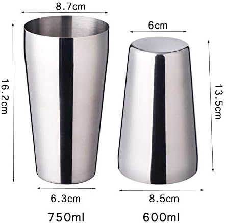 Set de Coctelera de Acero Inoxidable 9 Piezas 600 750 ml miniatura 2