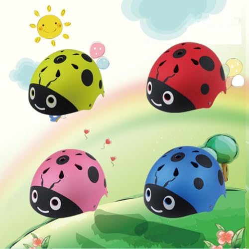 Casco de niñas de diseño de insecto rosa ideal para cumpleaños 3