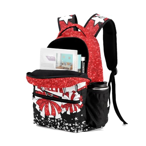 Personalized Wine Red Cheer Bags Customized Cheerleader Backpack With Name Custom Cheerleading Bookbag for School Girls.4