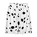 SABebmgfd Dalmatian Dog Print Shorts Men Beach Short Pants Elastic Waist Lounge Pant Fashion Trunks Running Bottoms 2XL White