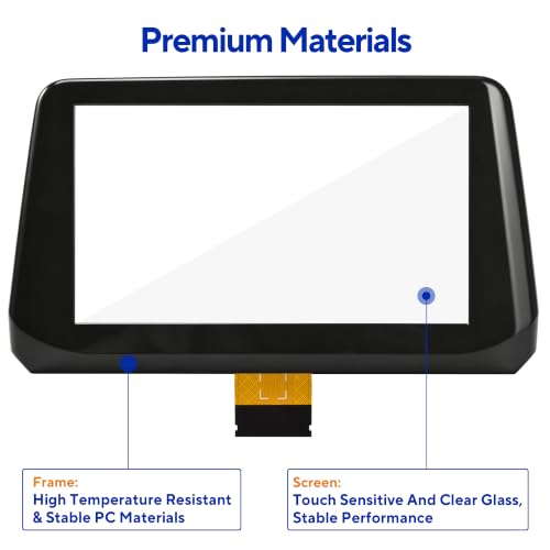 Image of 7 inch Touch Screen Digitizer Replacement for 2017 2018 Mazda 3 | Heat-Resistant Screen Replacement for Mazda 3 2017 2018, Clear & Non-Whitening, Replace #B61A611J0 BJS7669C0E BJS7669C0L
