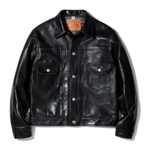 SCHOTT MA1タイプ　ブラック茶芯レザーボンバージャケット サイズ40 Schott N.Y.C（ショット） Schott MA-1 エムエーワン MA1 NEW STYLE