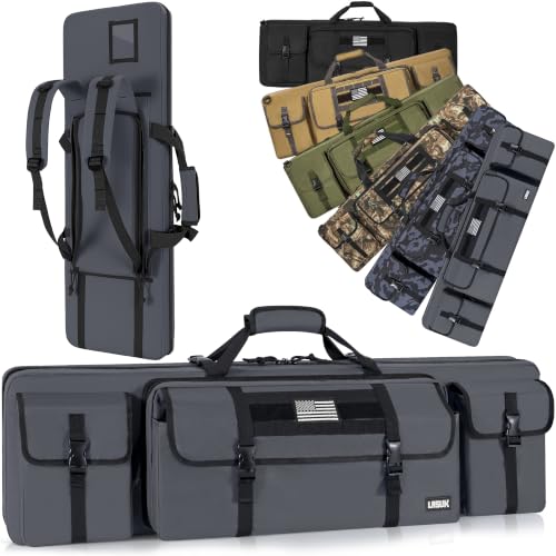 Image of 26 /28 /32 /36 /42 /46 /48 /51 /55 inch Double Rifle Case Soft Gun Bag Tactical Backpack