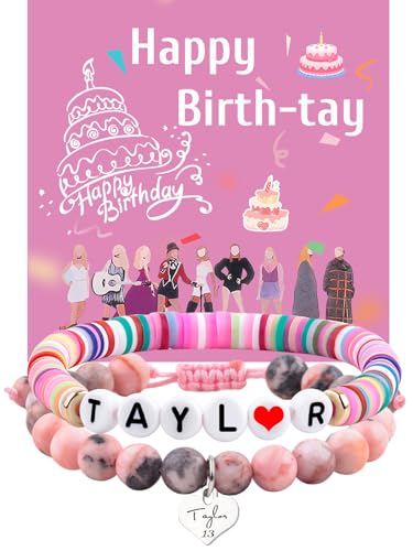 Taylor Birthday Gifts Bracelets, Taylor Merch, Bracelet and Birthday Card are the Best Birthday Gifts for Girls, Women, wife, Daughter, Granddaughter, Bestie, Siste