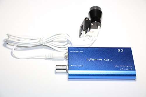 Dental Power TDN01 Dental Power Dental Binocular Loupes 3.5X 420Mm + Led Head Light Lamp +Aluminum Box thumb #7
