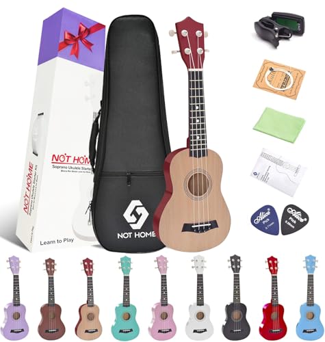 Soprano Ukulele Beginner Pack, 21 Inch Basswood kids Ukuleles Starter