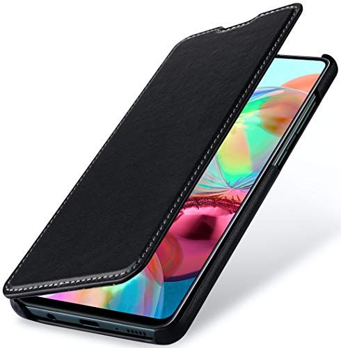 Housse cuir Samsung A71 StilGut pour éviter les rayures d'écran