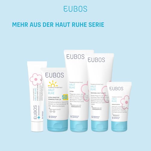EUBOS HAUT RUHE | Creme | Beruhigende Pflege für empfindliche, trockene Kinder- und Babyhaut | Lindert Juckreiz und spendet Feuchtigkeit | Hautverträglichkeit dermatologisch bestätigt | 50ml