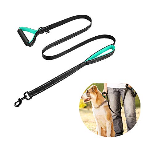 pedy Dog Leash, Double Handle Leash - Heavy Duty Two Handle Dog Leash - Dog Training Walking Leashes