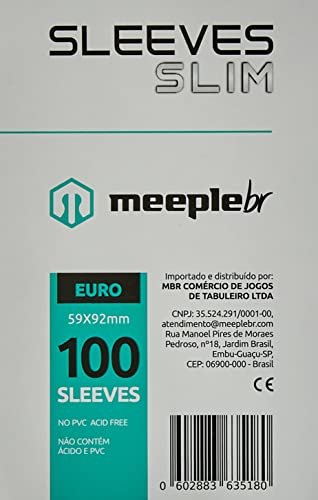 Sleeves MeepleBR SLIM - EURO (59x92mm)