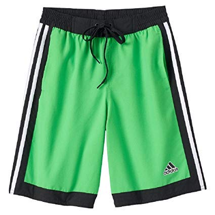 Short de bain adidas Boys Core Iconic Volley pour garçon taille S coloris vert fluo
