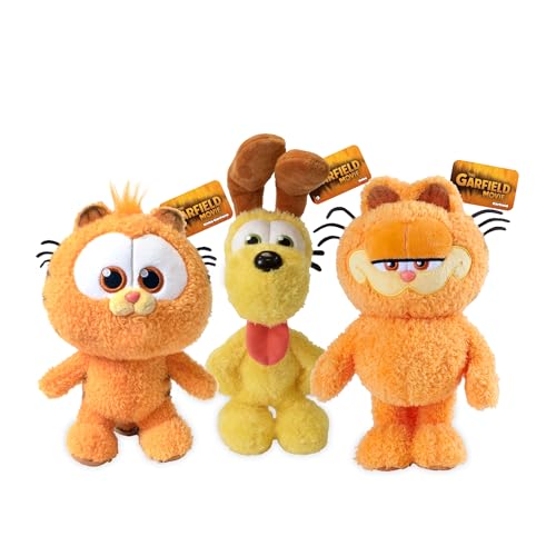 Animagic Garfield & Friends 8'' Plush 3 pc set