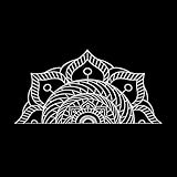 Blanc Sticker mural en vinyle autocollant, design haut de gamme. Dimensions :54x107.6cm / 21.3x42.4inch,Veuillez choisir la taille adaptée pour un effet visuel optimal.