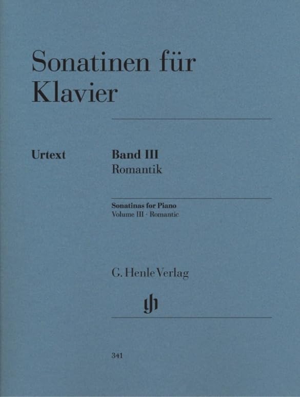 Sonatinas for Piano (Romantic) Vol. 3 - piano - (HN 341) (Multilingual Edition)      Sheet music – January 10, 2009