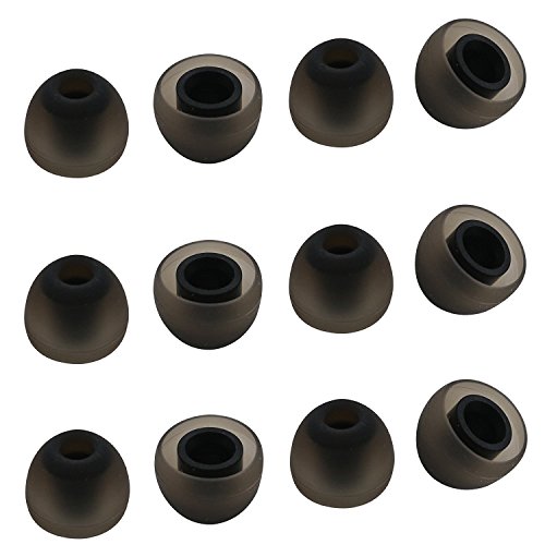 ALXCD Ear Tip for Jay Bird X4 X3 Earphone, Medium Size 6 Pair Soft Silicone Replacement Earbud Tips, Fit for Jay Bird Bluebud X3 X4 Earphone [6 Pair/4.5mm](M)