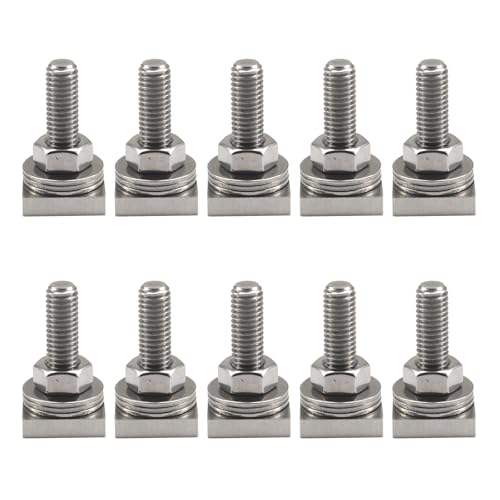 Image of M6x35mm Heavy Duty T Shaped Slot Bolts 304 Stainless Steel T Track Bolt For Roof Rack(10 Pieces)