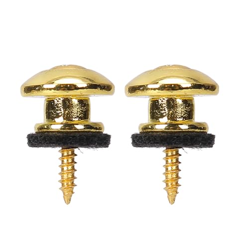 2 Pcs Guitar Strap Lock Buttons Metal End Pins Security Straplocks Belt Buckle Retainer For Guitar Bass Ukulele