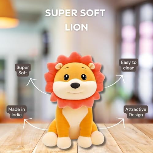 Image of Cute Sunflower Simba Lion King Soft Toy 50 cm, Plush Animal Stuffed Teddy Bear for Girls, Boys, Kids, Home Decor, Birthdays