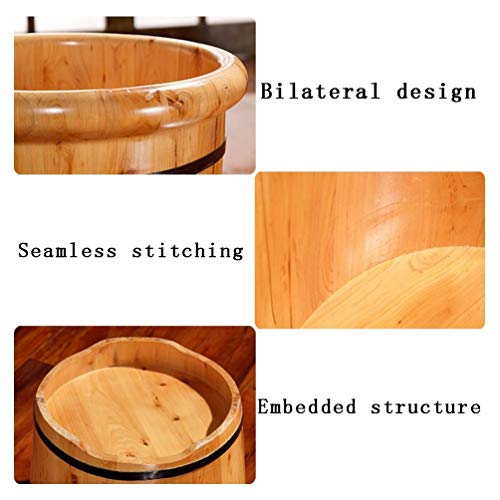 Barril de madera para spa de pies y pedicura miniatura 4