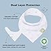 8-Pack Organic Baby Bandana Bibs for Boys, Girls - Super Absorbent Triangle Baby Bibs for Drooling and Teething Infant, 100% Cotton Extra Soft for Newborn, Infant 0-36 Months (Constellation)