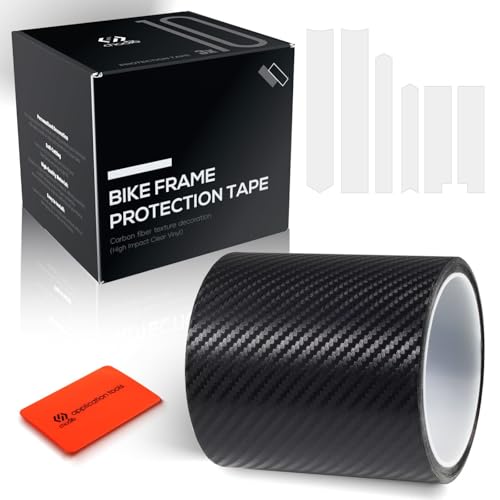 Autocollants de protection pour cadre de vélo Chooee motif carbone tube VTT route 3m