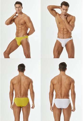 Mens Bikini Underwear Micro Fiber Modal Briefs Pack4