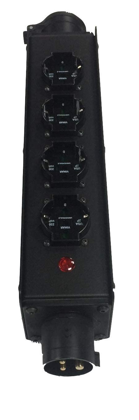 DG Systems - Ciabatta CEE 16A con 4 prese universali e uscita CEE - Made in Italy
