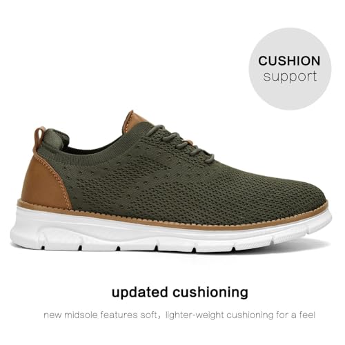 Image of Men's Mesh Sneakers Oxfords Lace-Up Lightweight Casual Walking Shoes Driving Shoes