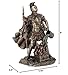 Veronese Design 9 Inch Saint Florian Patron Saint of Firefighters Antique Bronze Finish Christian Holy Roman Greek Statue