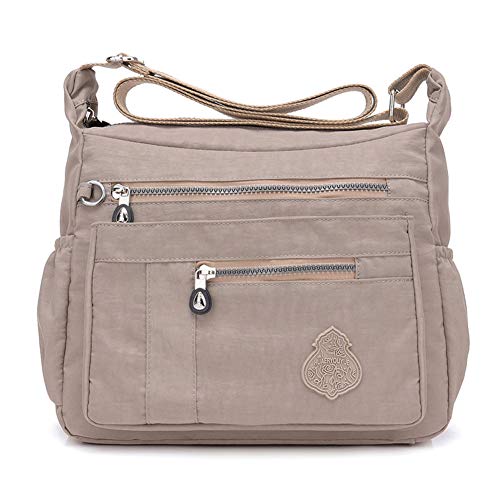 MINTEGRA Crossbody Bag for Women Nylon Waterproof Shoulder Purse Messenger Bag Lightweight Pocketbooks