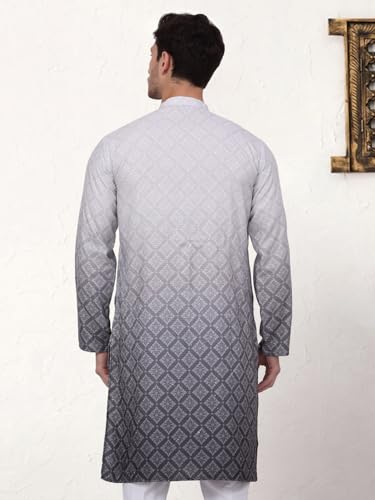 Image of Jompers Men's Ombre Pure Cotton Straight Kurta