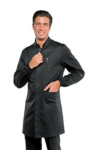 Isacco Camice Dover Nero, Nero, M, 65% Poliestere