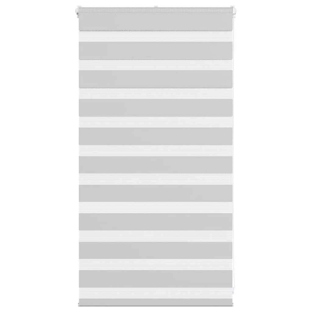 vidaXL Zebra Roller Blind - Light Grey 70x100cm, 100% Polyester, Adjustable Lighting & Privacy, Easy Installation, Child-Safe Design