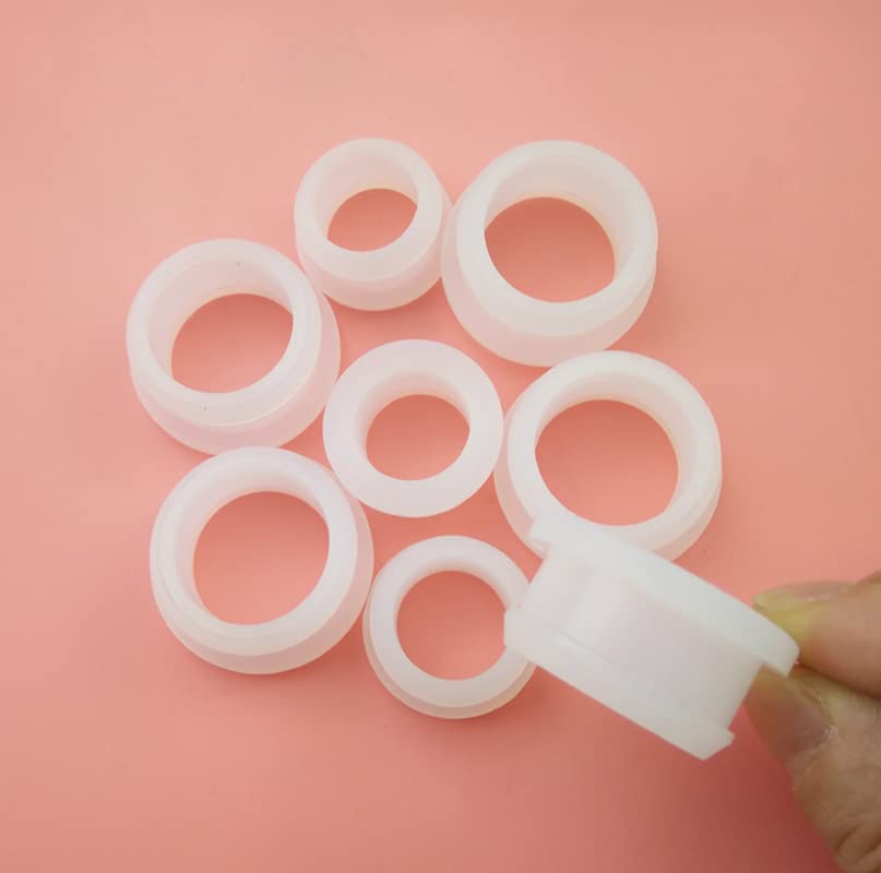LAVAMI Seal Stopper,T Type Stopper,10pcs/set Transparent Silicone Rubber Snap-on Grommet Hole Plugs 2mm-30mm Bung Cable Wiring Protect Bush (Color : Transparent, Size : A12.5mm(Hole9.5mm))