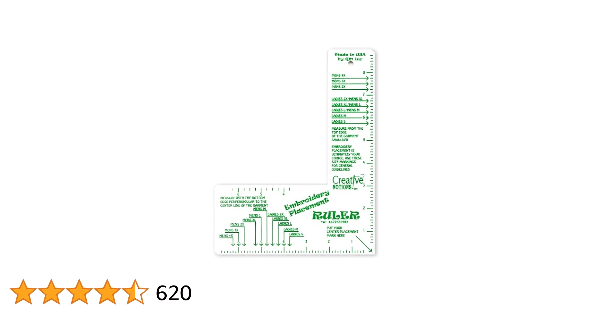 Free Printable Embroidery Placement Ruler