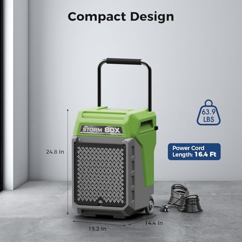 Image of ALORAIR 170 PPD Commercial Dehumidifier with Pump, LGR for Industrial Use