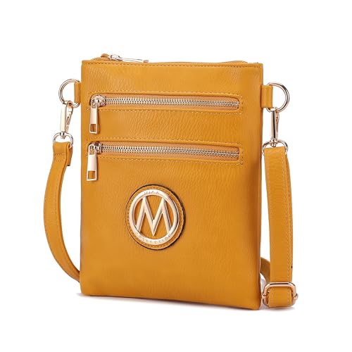 MKF Collection Bolsa tiracolo feminina, bolsa de ombro moderna, bolsas cruzadas para mulheres, bolsa tiracolo da Mia K, Amarelo medina, Small