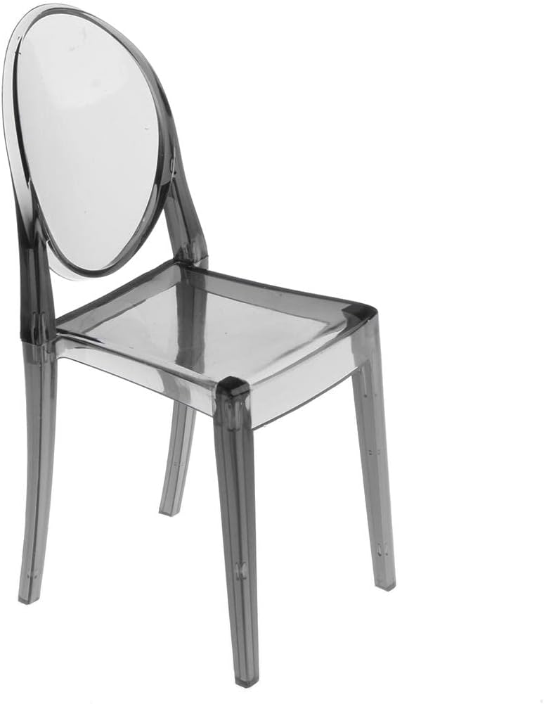 CALANDIS™ 1/6 Plastic Dining Chair Furniture for Doll Gray Ghost Chair | Structures & Furniture | Barbie Contemporary (1973-Now) | Dolls