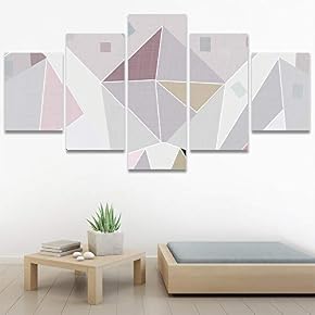 SIGNWIN 5 Panel Canvas Wall Art Modern Art...