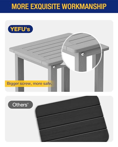 Yefu YD2002*2 Small Table Set Of 2 Side Tables Outdoor Coffee Table For Patio Living Room Bedroom thumb #3