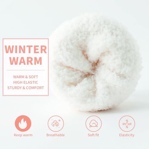 Women's Cozy Fluffy Fuzzy Socks Plush Home Slipper Socks 5,6,7,8 Pairs4